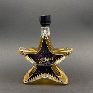 goldbrauner Vodka-Karamell-Likör Vodkamell in 0,2 Liter Sternenflasche